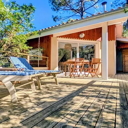 Ocean, Maison 6p, Grande Terrasse Sous Les Pins, Golf, Piscine & Ocean A Velo Lacanau