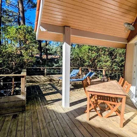 Ocean, Maison 6p, Grande Terrasse Sous Les Pins, Golf, Piscine & Ocean A Velo * Lacanau
